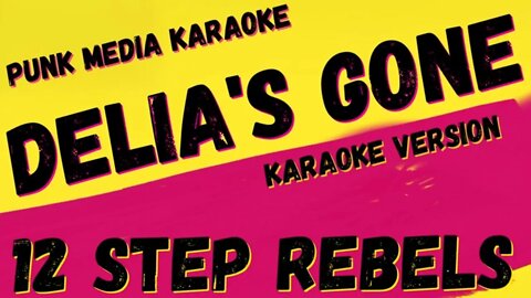 12 STEP REBELS ✴ DELIA'S GONE ✴ KARAOKE INSTRUMENTAL ✴ PMK