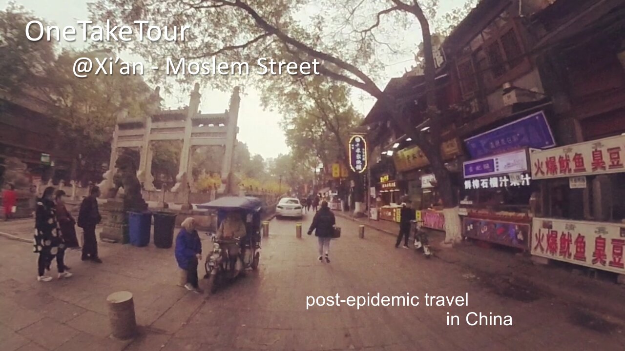 What it is like to explore the food market in Xi’an, China? #shorts #OneTakeTour