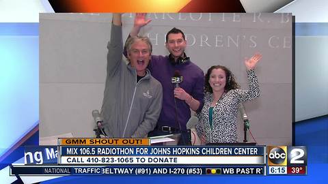 Good morning from the mix 106.5 team at Radiothon