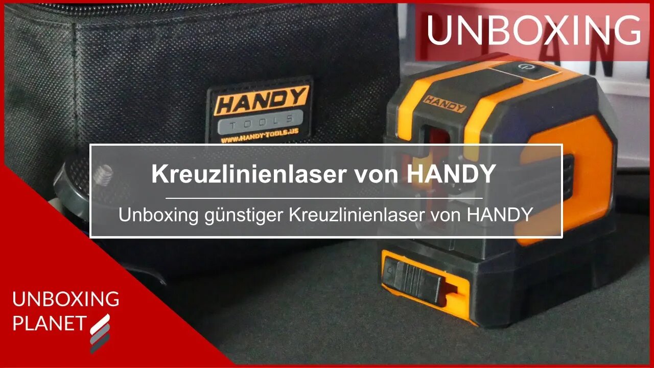 Günstiger Kreuzlinienlaser von Handy - Unboxing Planet