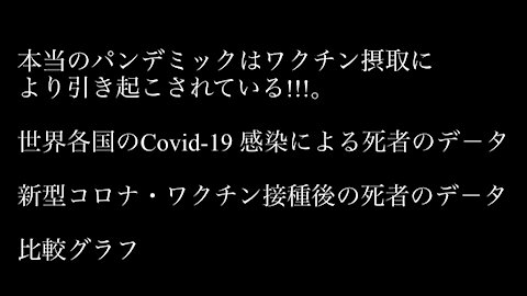 デ－タで見る、新型コロナワクチンの恐怖