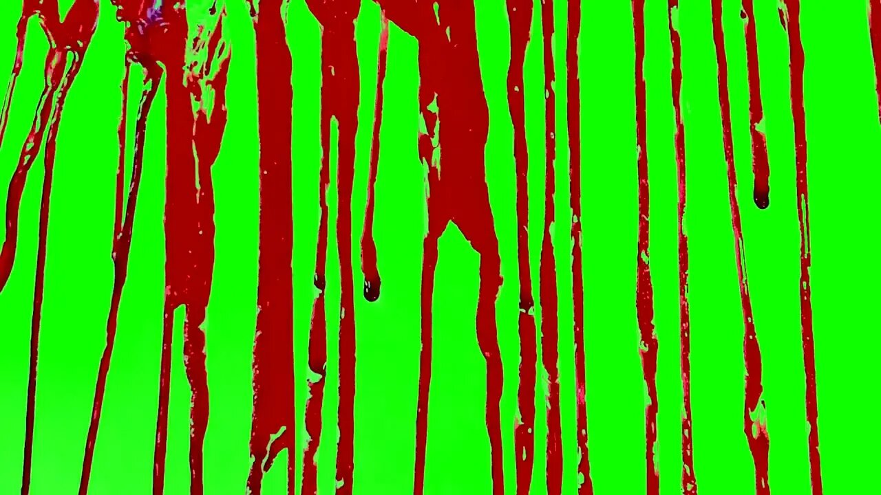 FREE Blood Drizzle Green Screen