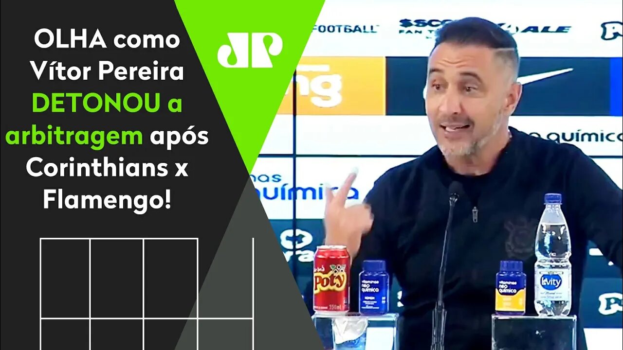 "EU VOU FALAR! O MAIS ESTRANHO é que o VAR..." Vítor Pereira DESABAFA após Corinthians x Flamengo!