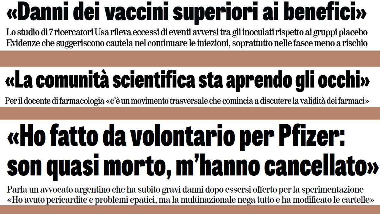 VACCINI COVID: I RISCHI SUPERANO I BENEFICI