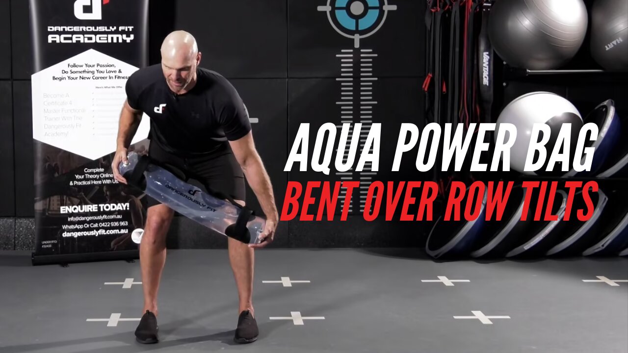 Aqua Power Bag Bent Over Row Tilts