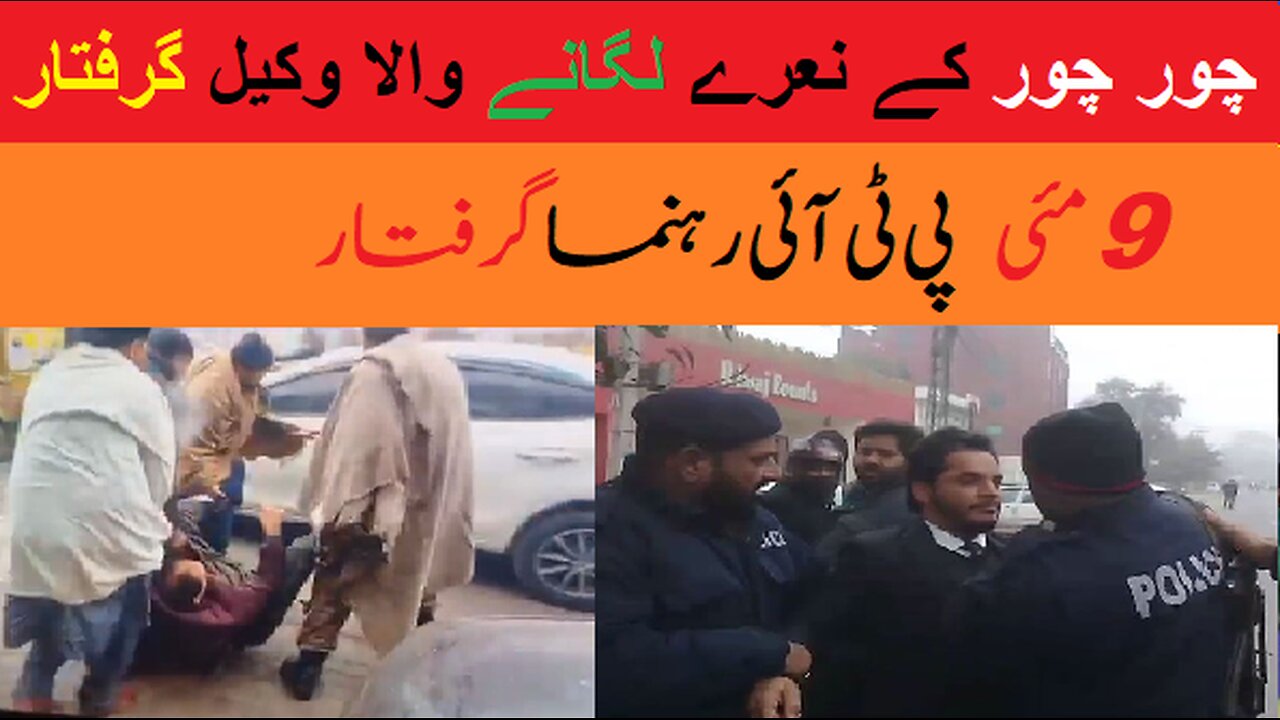 مریم اورنگزیب کو دیکھ کر چور چور کے نعرے لگانے والا وکیل گرفتار