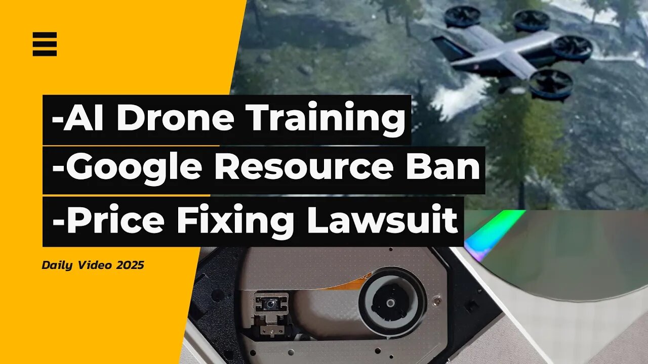 Project AirSim AI Drone Training, Google Chromebook Ban, Free Money For Optical Drive Price Fixing