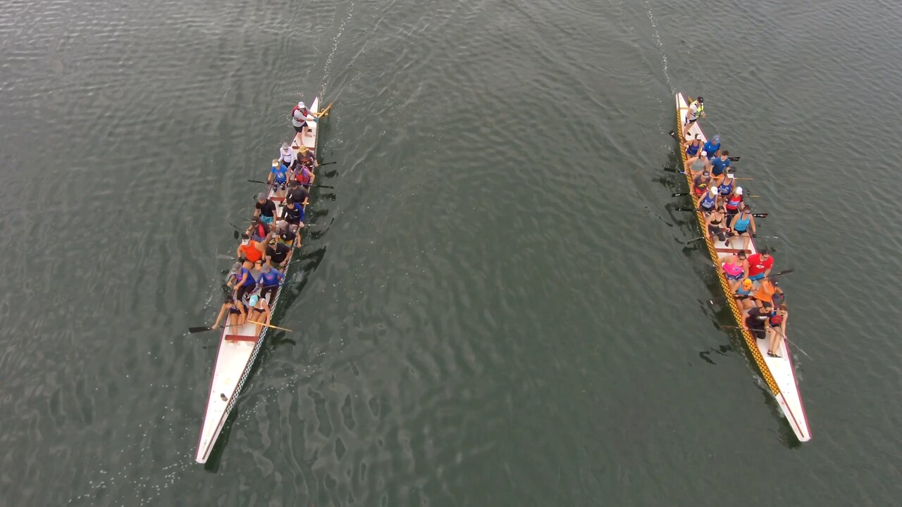 Blasian Babies DaDa Dragon Boat Racing Practice Skydio 2+ Drone Mission Bay San Diego California!