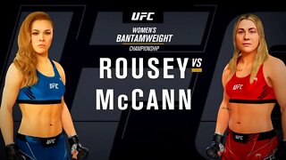 EA Sports UFC 4 Gameplay Molly McCann vs Ronda Rousey