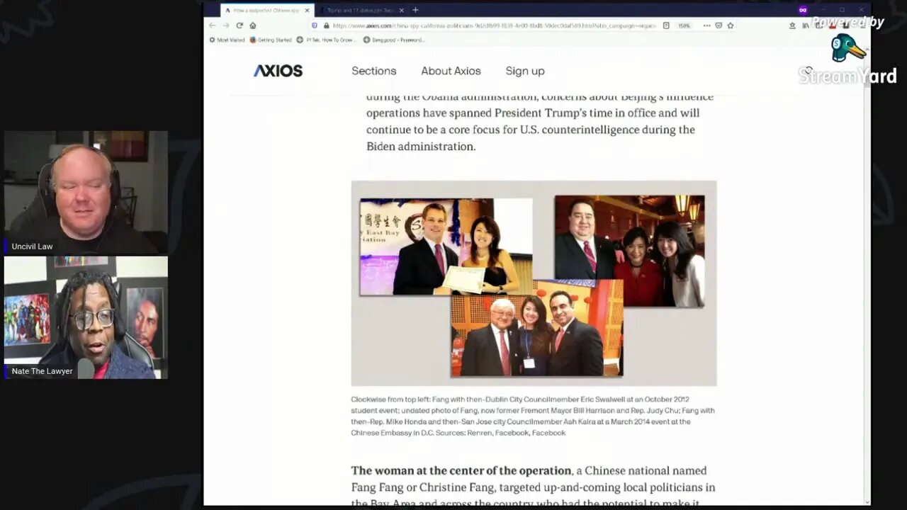Chinese spy gets “friendly” with Swalwell : stream highlight