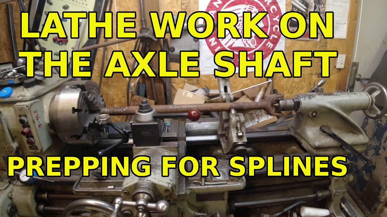 Kingpin Dana 60 for a CJ7 Part 10: Lathe Work on Axle Shaft