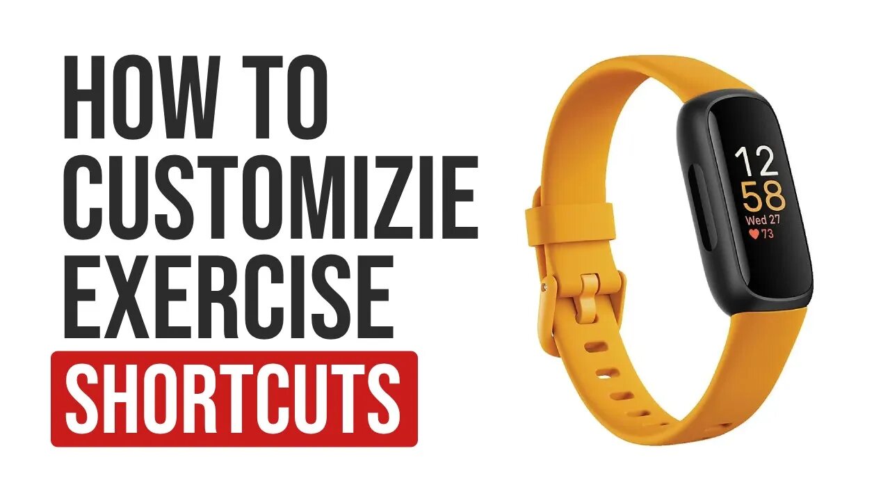 Customizing Exercise Shortcuts on Fitbit Inspire 3