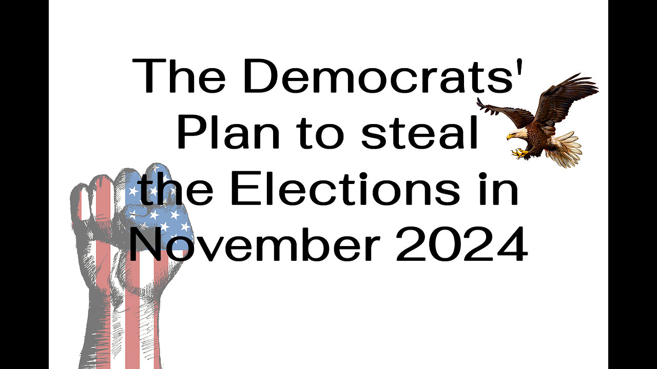 The Democrats' Plan to steal the Elections in November 2024