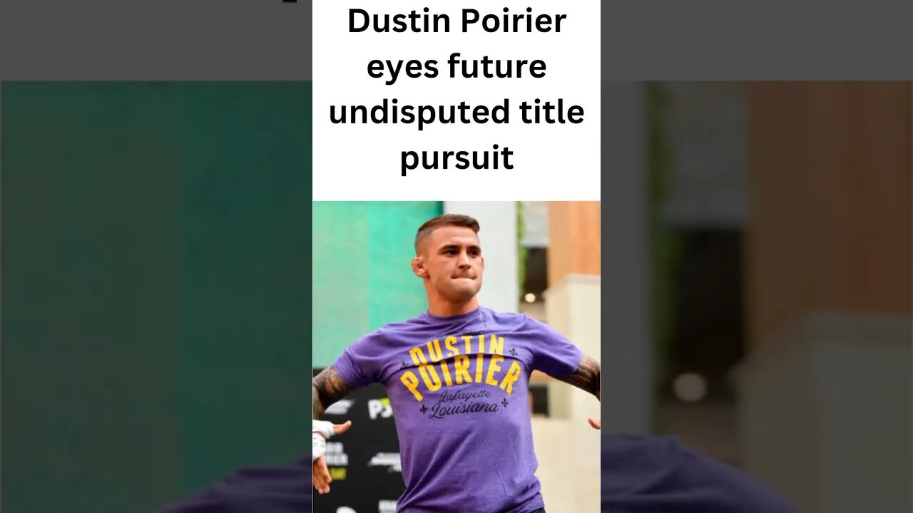 Dustin Poirier is getting ready for his title match against Islam Makhachev.