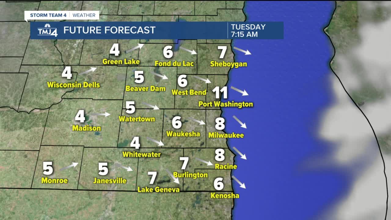 Light snow possible for Monday