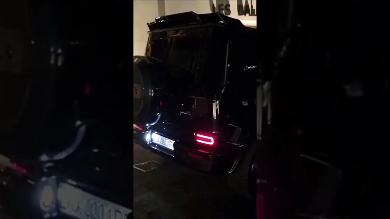 😎 Brabus G900 G-Wagen at night in Momaco 😎