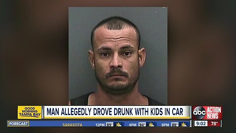 Man arrested for driving drunk with kids in his car on I-75