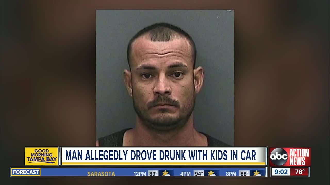 Man arrested for driving drunk with kids in his car on I-75