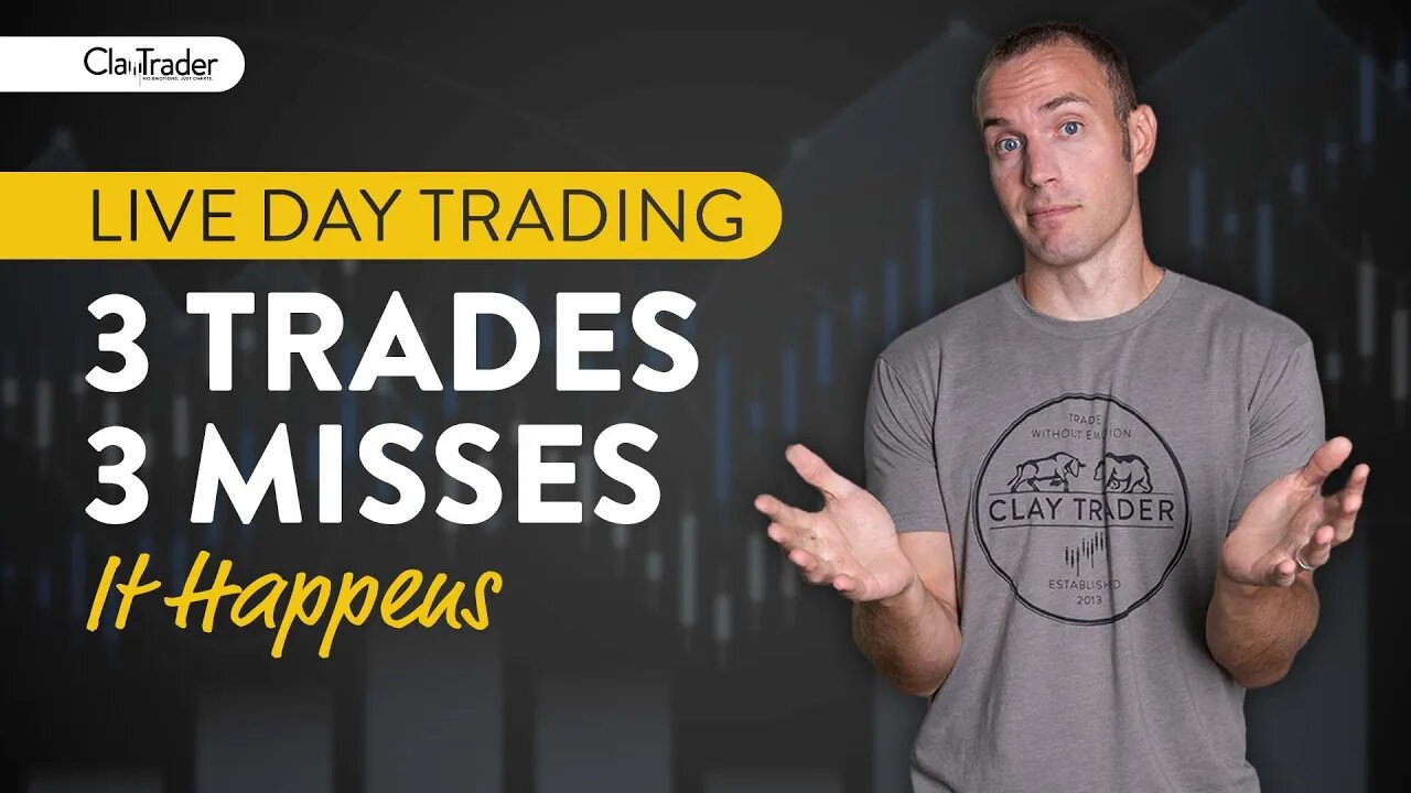 [LIVE] Day Trading | 3 Day Trades. 3 Misses… it happens!
