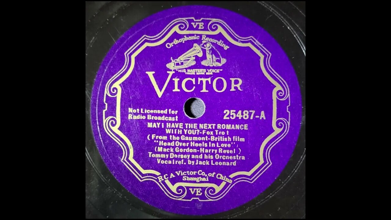 Jack Leonard, Tommy Dorsey and His Orchestra – May I Have the Next Romance With You