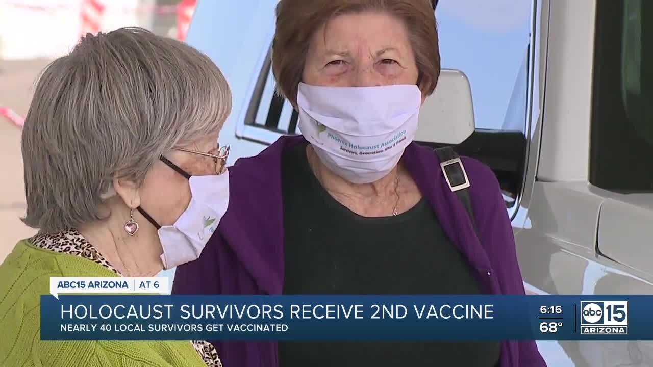 Arizona Holocaust survivors receive second vaccine dose