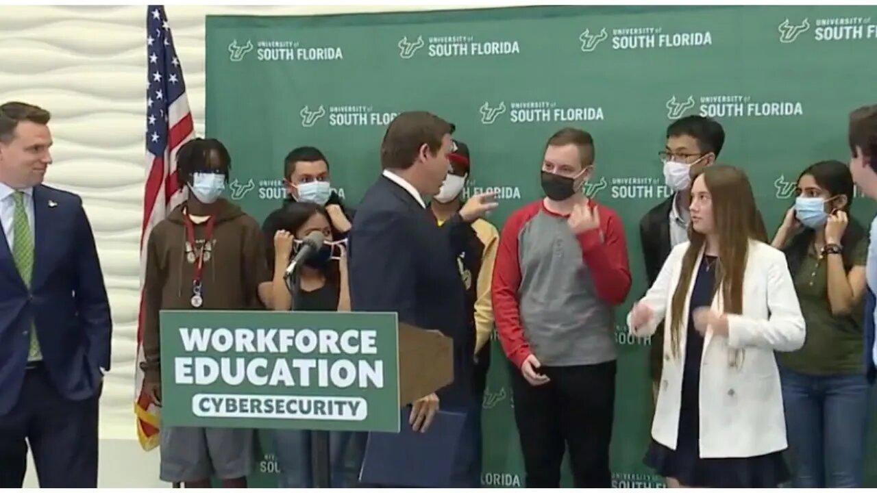 DeSantis To USF Students: Take Off Those Masks