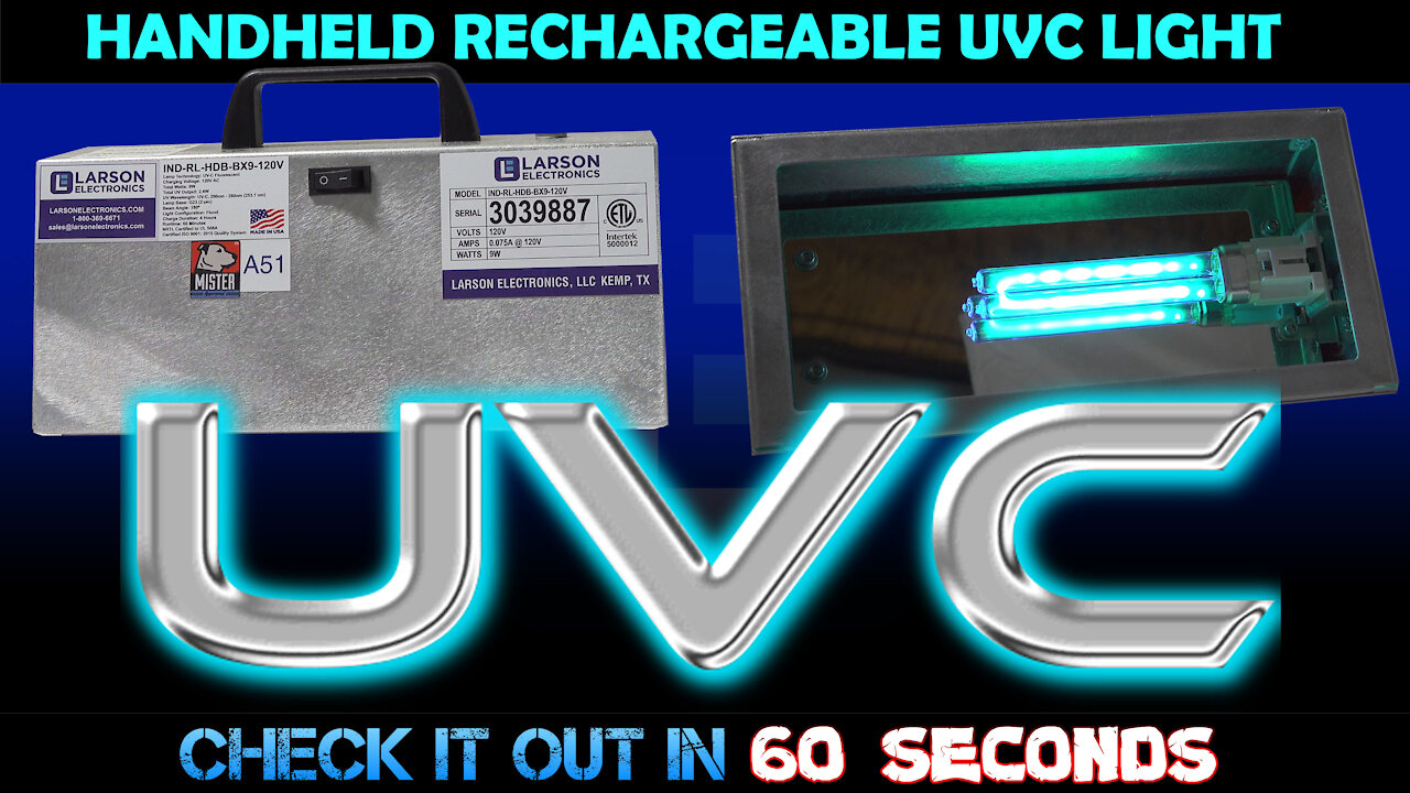 UVC Handheld Surface Sanitizer Light Rechargeable - Aluminum - 8 Hour Runtime