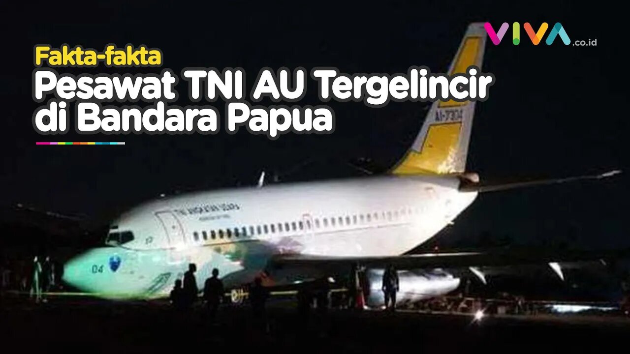 TERKUAK! Penyebab Pesawat TNI AU Tergelincir di Mimika Papua