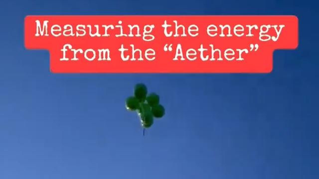 Energy in the air (Aether) - man shows this