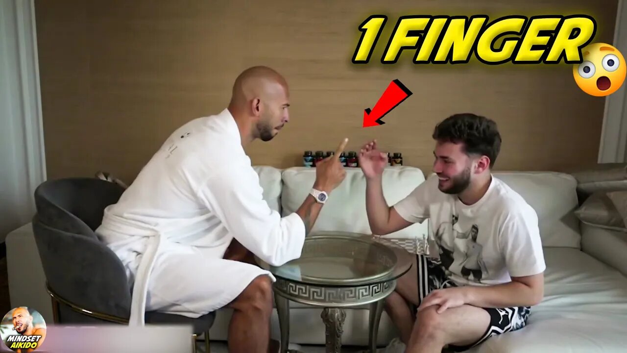 Andrew Tate and Adin Ross ARM WRESTLE for 1 MILLION $