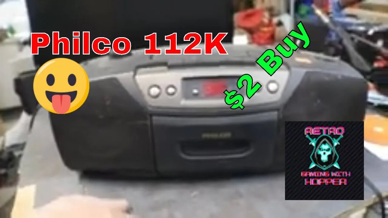 Philco 112K CD Cassette Boombox (A Big $2 Buy) Lets Fix It