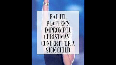 Rachel Platten's Impromptu Concert for a Sick Child. https://amzn.to/3Tm2Wt8. Please Like & Share.