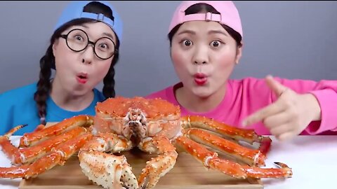 Mukbang ASMR, Super Jumbo Sized Delicious Crab