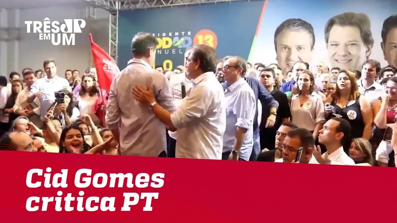 Em evento pró-Haddad, Cid Gomes critica PT