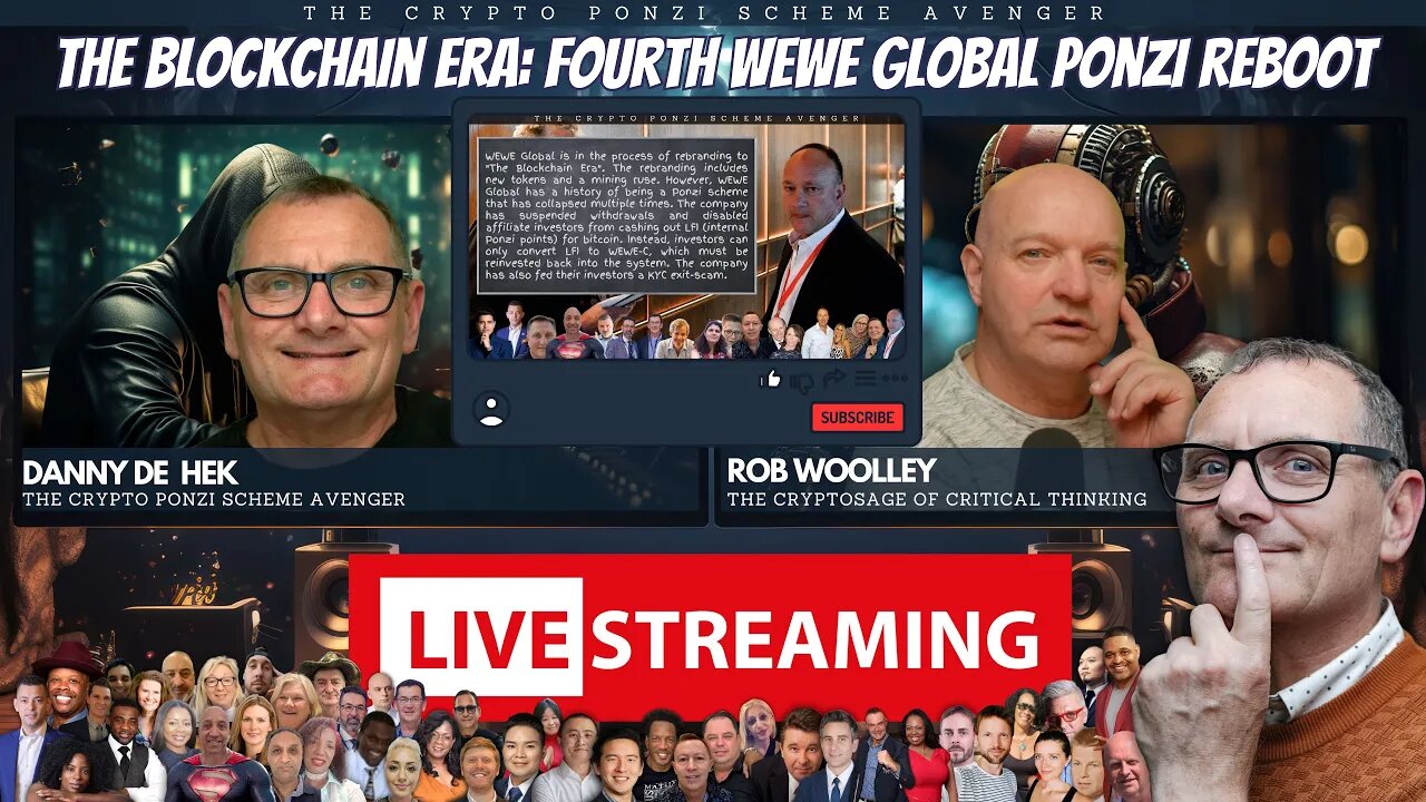 🔴 LIVE NOW: The Blockchain Era: 4th WeWe Global Reboot: Christchurch NZ Keynote Speaker Frank Stace