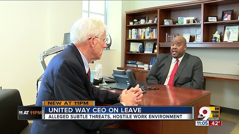 United Way CEO on leave after alleging 'threats'