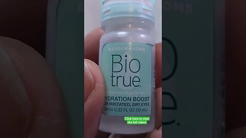 Biotrue Hydration Boost Drops Review!