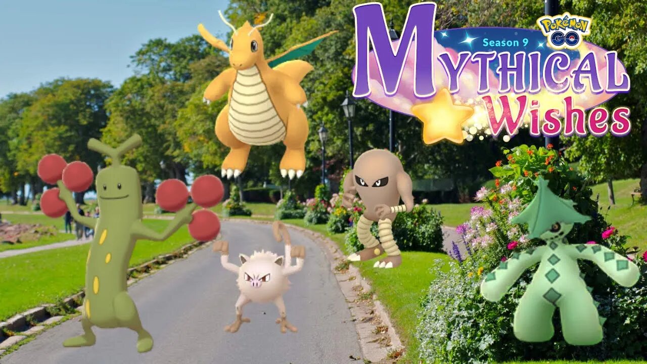 Pokemon Go AR+ Mythical Wishes at the Park