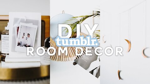 DIY TUMBLR ROOM DECOR 💡✂️🔨Minimal + Super Affordable & Easy