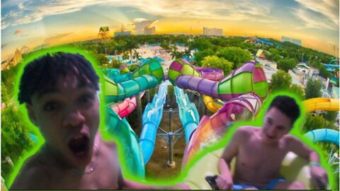 24 Hours In WORLDS LARGEST WATERPARK