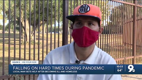 Falling on hard times during pandemic, local man gets help after becoming ill and homeless