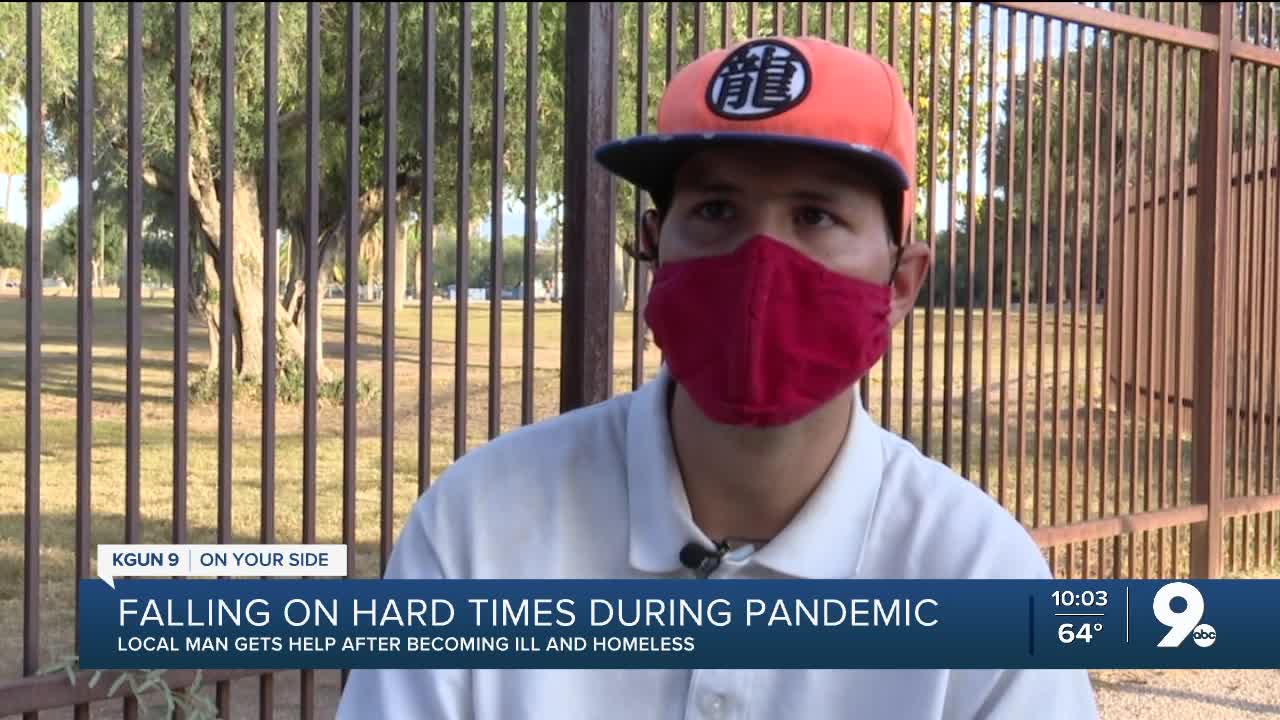 Falling on hard times during pandemic, local man gets help after becoming ill and homeless