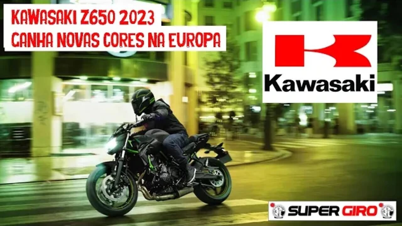 Kawasaki Z650 2023 vem com novas cores na Europa #CANALSUPERGIRO