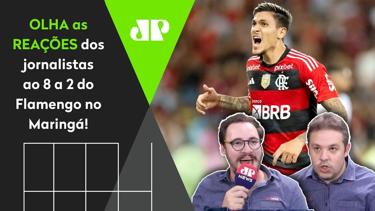 "ESPETACULAAAR! O FLAMENGO ENFIOU 8!" OLHA as REAÇÕES dos jornalistas ao 8 a 2 no Maringá!