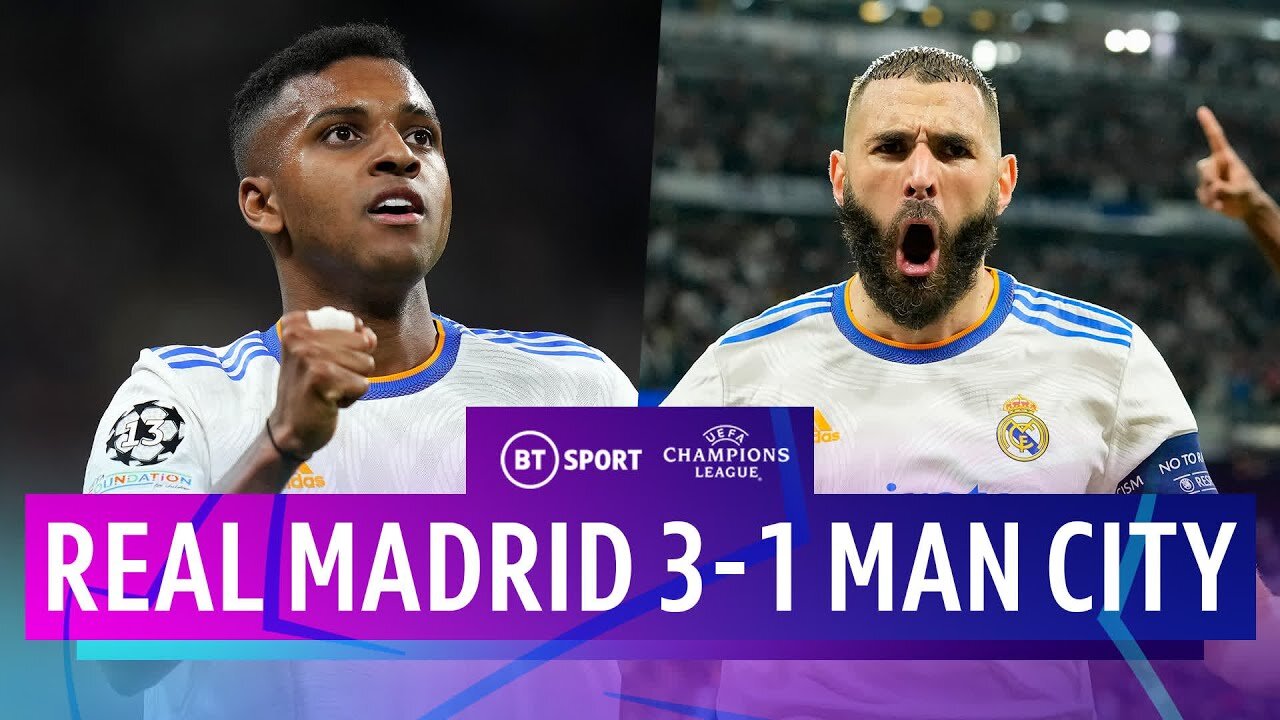 Real Madrid v Manchester City 6-5 Incredible Comeback in Champions League (Cinematic Highlights)