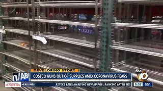 Some San Diego stores see empty shelves over coronavirus concerns