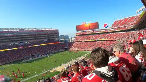 San Francisco 49ers pre-game player intros