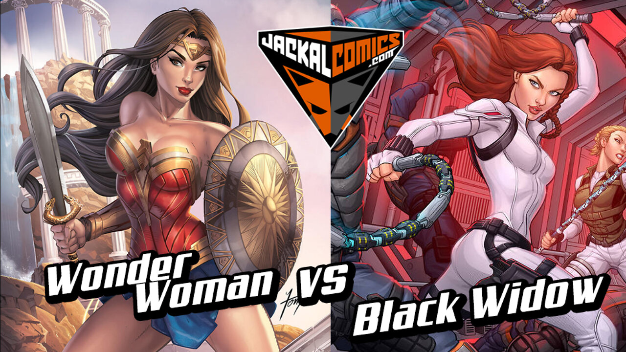 WONDER WOMAN Vs. BLACK WIDOW - Marvel vs. DC - Who Would Win In A Fight? - Comic Book Battles.