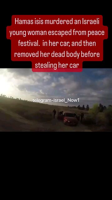 Palestinian Hamas Terrorists killed this Israeli citizens, dragged them out and stole the car!