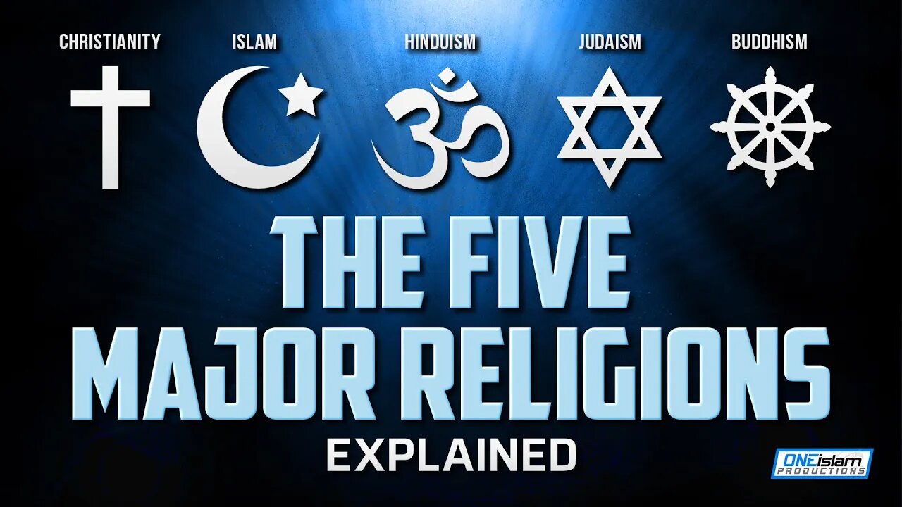 The 5 Major Religions Explained ✝️☪️✡️🕉️☸️